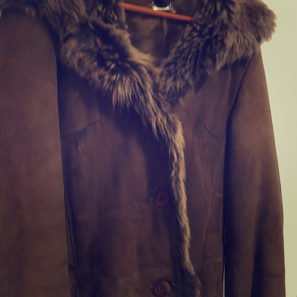 Toscana Shearling 3/4 Length Coat